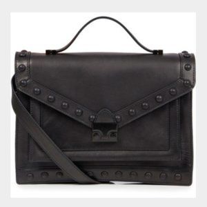 Loeffler Randal black studded leather bag